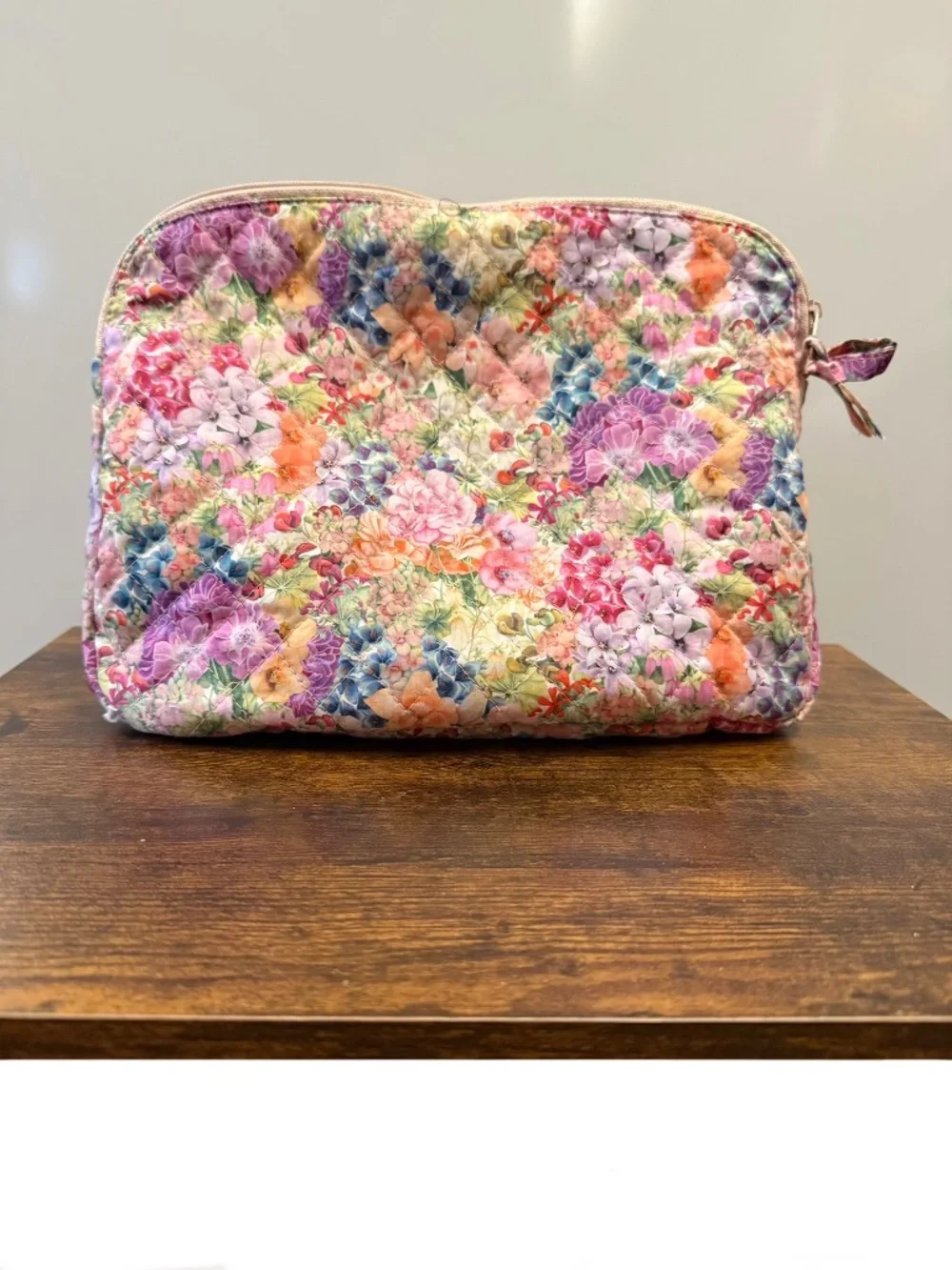 Papinelle Soft Floral Cosmetic Bag/Case NWOT